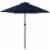 Sunnydaze 7.5 ft Aluminum Patio Umbrella with Tilt and Crank - Blue Perspective: front