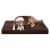FurHaven Ultra Plush Deluxe Orthopedic Pet Bed - Chocolate Perspective: front