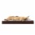 FurHaven Faux Sheepskin & Suede Deluxe Memory Foam Pet Bed|Jumbo, Espresso Perspective: front