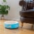 Aeromark C12HTL-MB Armarkat Pet Bed Cat Bed 14 x 14 x 14 - Sky Blue & Ivory Perspective: front