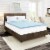 Dream Serenity ComfortDuo 4 Customizable Memory Foam Mattress Topper Full Perspective: front
