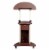 Techni Mobili Deluxe Height Adjustable Laptop Cart in Chocolate Perspective: front