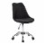 Techni Mobili Armless Desk Chair in Black Perspective: front