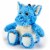 Warmies Dragon Stuffed Animal - Blue Perspective: front