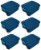 Sterilite 12 Gallon Latch and Carry Storage Tote, True Blue (6 Pack) | 14447406 Perspective: front