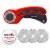 Precision Quilting Tools 45mm Deluxe Rotary Cutter Red - 3 Extra Blades Perspective: front