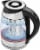 Chefman Electric Glass Kettle with Tea Infuser - Stainless Steel Perspective: front