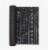 Oak and Reed Non-Slip  Yoga Mat, Black Mudcloth Perspective: front