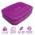 Bentgo Fresh Leak-Proof & Versatile Compartment Lunch Box - Purple Perspective: front