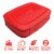 Bentgo Fresh Leak-Proof & Versatile Compartment Lunch Box - Red Perspective: front