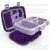 Bentgo Kids Durable & Leak Proof Unicorn Children's Lunch Box - Purple Perspective: front