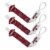 South Carolina Pacifier Clip 3 Pack Perspective: front