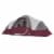 CORE Extended Dome Tent 16 x 9 Foot 9 Person Camping Tent with Air Vents, Red Perspective: front