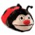 Muncheez Stuffed Animal & Coolest Toy Organizer For Children - Loveable Ladybug Perspective: front