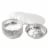 Aluminum Foil Pans - 25-Piece Round Disposable Tin Pans with Flat Board Lids Perspective: front
