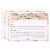 50 Sheet Floral  Wedding Game Cards Marriage Advice for Bridal Shower, Pink Perspective: front
