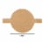 Juvale Unbleached Baking Parchment Paper Rounds with Easy Lift Tabs (9 in, 100 Sheets) Perspective: front