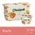 Chobani® Peach on the Bottom Nonfat Greek Yogurt Cups Perspective: front