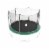 Skywalker Trampolines 12 Foot Round Outdoor Trampoline with Enclosure, Green Perspective: front
