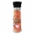 Himalayan Chef Pink Salt with Roasted Onion & Red Crushed Pepper, Tall Glass Grinder, 12.5 Oz Perspective: front