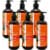 Natural Solution Body Wash, Purifying Pink Salt, Best for All Skin Types, Blood Orange–Pack 6 Perspective: front