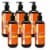 Natural Solution Body Wash, Daily Care for All Skin Types, Natural Honey - Pack of 6 Perspective: front