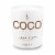 COCO by Stone Amber Coconut Wax Candle - White Perspective: front