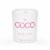 COCO by Stone Pink Sugar Coconut Wax Jar Candle - White Perspective: front