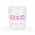 COCO by Stone Tiare Coconut Wax Jar Candle - White Perspective: front