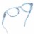 Readerest Light Blue Round Reading Glasses, Anti Glare, Anti Eyestrain, UV Protection Perspective: front