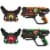 ArmoGear Laser Tag (2-Pack) Green & Orange | Laser Guns with Vests Perspective: front