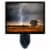 Landscape Decorative Photo Night Light. Lightning Over Field. Free Extra Picture For Lights. Perspective: front