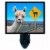 Llama Decorative Photo Night Light. Free Switchable Insert. Llama Crossing Perspective: front