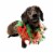 Midlee Jingle Bells and Christmas Trees Decorative Dog Collar (Large) Perspective: front
