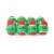 Midlee 1.5 Mini Squeaker Christmas Dog Tennis Balls - Red/Green Pack of 12 Perspective: front