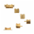 Midlee Cat Wall Shelves Climber Furniture- Medium- Perch Activity Wooden Tree Perspective: front