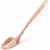 14" Rose Gold Slotted Spoon Copper Coated Ideal for Straining Vegetables Soup Perspective: front
