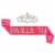 21th Rhinestone Glitter Birthday Tiara and Sash Set for Gift Party Supplies and Decorations Perspective: front