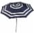 Sunnydaze 9 ft Solar Patio Umbrella with Lights, Tilt, and Crank - Navy Perspective: front