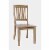 Carlyle Crossing Solid Pine Slatback Dining Chair (Set Of 2) Perspective: front