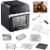 GoWISE USA Deluxe 12.7-Quarts 15-in-1 Electric Air Fryer Oven, Black/Silver Perspective: front