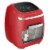GoWISE USA 11.6-Quart Air Fryer Toaster Oven, Vibe, Red/Silver Perspective: front