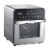 GoWISE USA 14.7-Quart Air Fryer Grill & Oven (Stainless Steel/Black), Ultimate Perspective: front