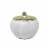 Sand + Fog Home White Pumpkin Shaped Candle Perspective: front