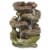 Tabletop Indoor Water Fountain LED Lights 14 5-Step Rock Falls Waterfall Decor Perspective: front