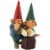 Sunnydaze Arnold and Sarah Gnome Statue - Outdoor Lawn and Garden Decor - 8" Perspective: front