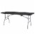 Plastic Development Group 6 Foot Indoor or Outdoor Folding Banquet Table, Black Perspective: front