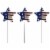 Alpine 24 In. Metal American Flag Garden Stake Lawn Ornament QEL152 Pack of 18 Perspective: front