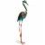 Alpine 40 In. H. Rustic Metal Standing Crane Lawn Statue HEH208 Perspective: front
