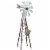 Alpine 24 In. H. Rustic Bronze & Silver Iron Mini Windmill JUM368 Perspective: front
